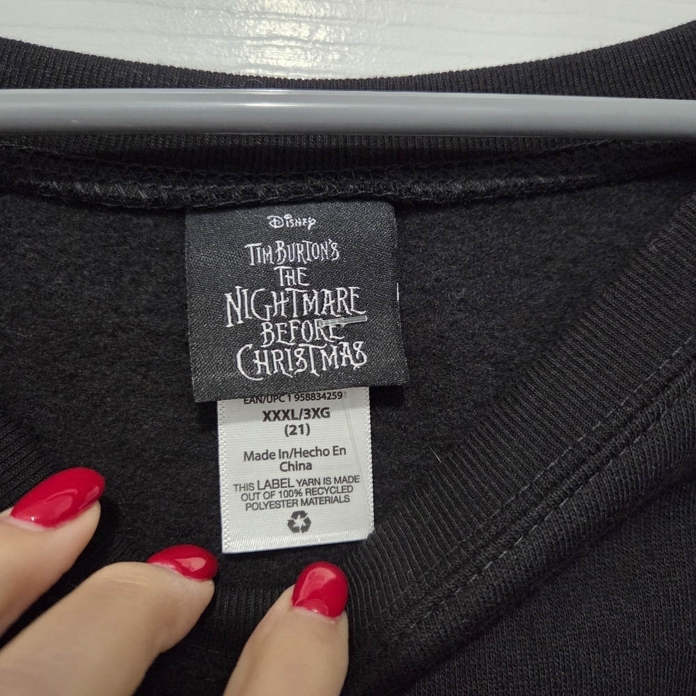 Disney Tim Burton The Nightmare Before Christmas Jack Skellington Sweater 3XL - Picture 3 of 6